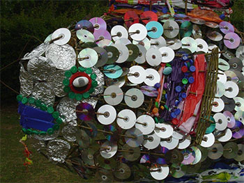 recycled fish sculpture photo