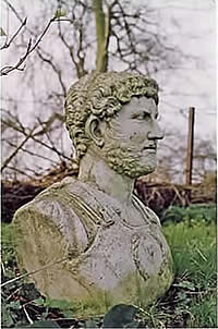 Roman Head outdoor sculpture